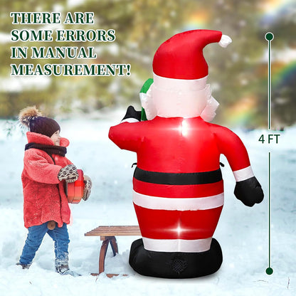 4 FT Inflatable Santa Claus