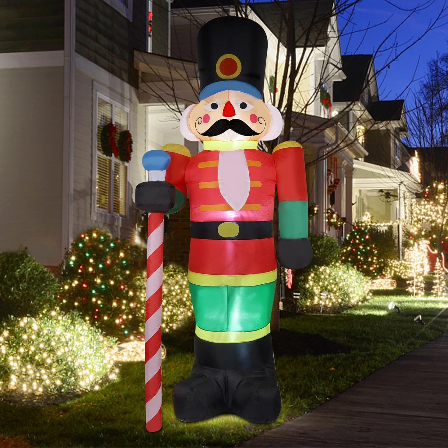 8 FT Large Inflatable Nutcracker