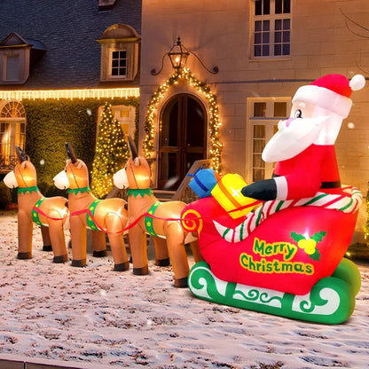 12 FT Large Santa's Sleigh Inflatable