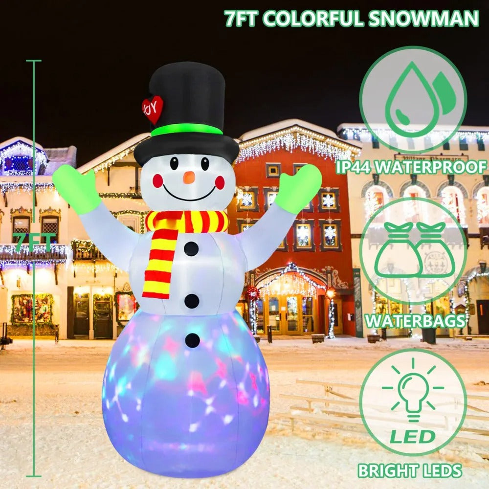 7 FT Large Snowman Inflatable